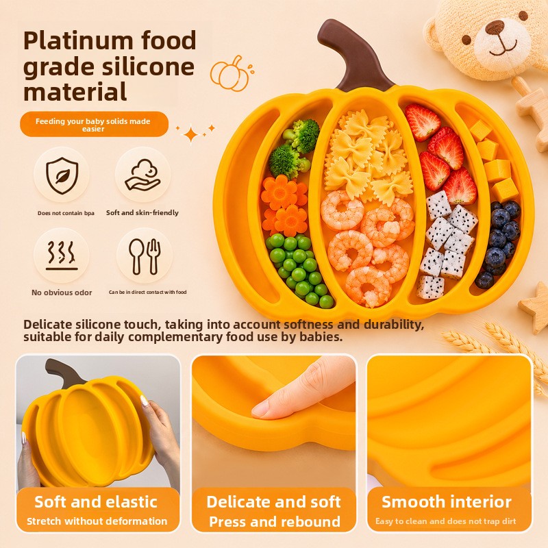 Pumpkin Silicone Baby Divided  - Baby Food Vegetables ulasan dan harga